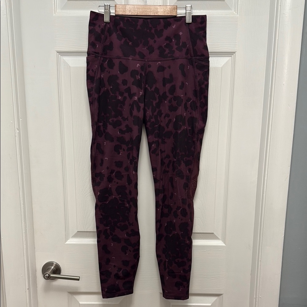 All In Motion Purple Leopard Pattern Leggings
